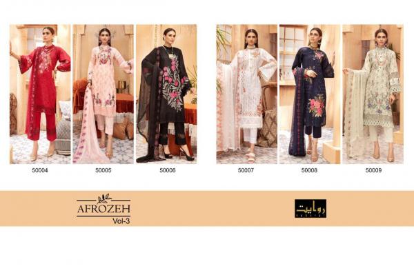 Rawayat Afrozeh 3 Designer Georgette Embroidery Pakistani Salwar 